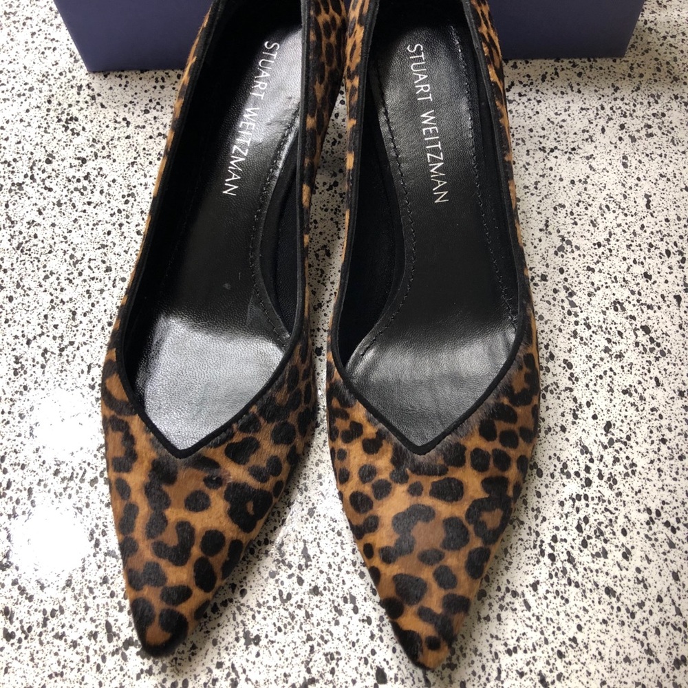 Stuart Weitzman Animal Print Heel 8.5